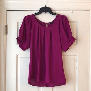 Magenta Blouse (Express)